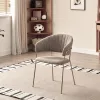 Design étkezőszék, barna szövet/gold króm arany, DASMIN TYP 1