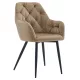 Design fotel, bézs Velvet szövet, VERIO NEW