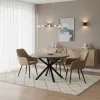Design fotel, bézs Velvet szövet, VERIO NEW