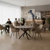 Design fotel, bézs Velvet szövet, VERIO NEW