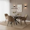 Design fotel, bézs Velvet szövet, VERIO NEW