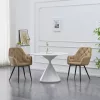 Design fotel, bézs Velvet szövet, VERIO NEW