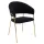 Design étkezőszék, fekete Velvet szövet/gold króm arany, DASMIN TYP 1