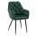 Design fotel, sötétzöld Velvet szövet, VERIO NEW