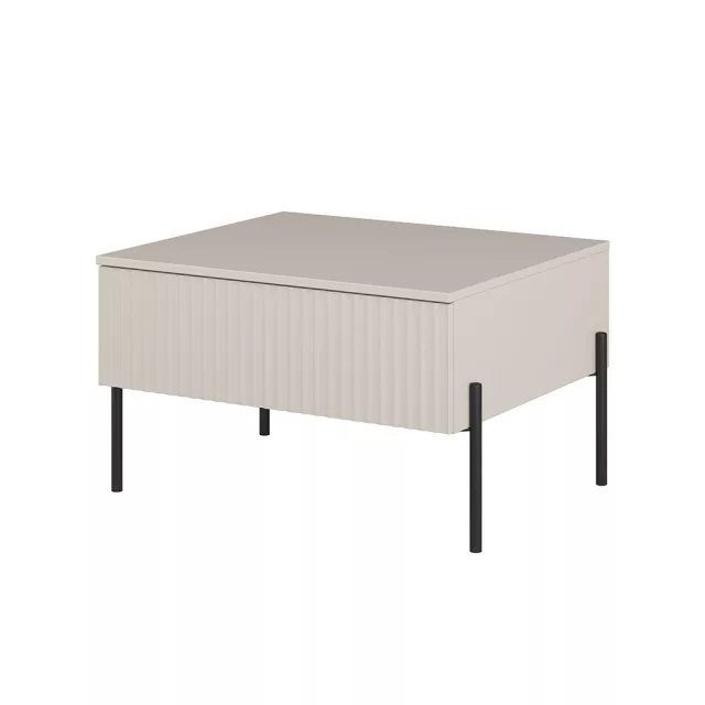 Ore egy fiókos dohányzóasztal (24KROG98) - kasmír