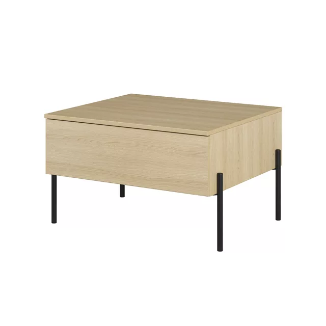 Ore egy fiókos dohányzóasztal (24LGOG98) - lindberg tölgy