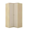 Terra sarok gardróbszekrény (24LBON16) - lindberg tölgy/sandy beige