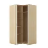 Terra sarok gardróbszekrény (24LBON16) - lindberg tölgy/sandy beige