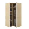 Terra sarok gardróbszekrény (24LBON16) - lindberg tölgy/sandy beige
