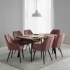 Design fotel, sötét rózsaszín Velvet szövet, VERIO NEW