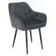 Design fotel, szürke Velvet szövet, VERIO