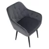 Design fotel, szürke Velvet szövet, VERIO