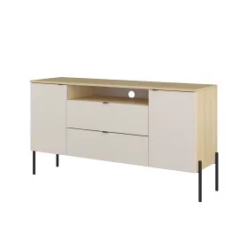   Ore két ajtós, két fiókos komód (24LKOG26) - lindberg tölgy/kasmír