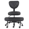 Ergonomikus térdeplőszék, fekete műbőr/fekete, SAMER