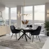Design fotel, fekete Velvet szövet, VERIO NEW