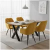 Design fotel, sárga Velvet szövet, VERIO NEW
