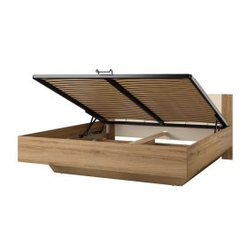   Vertina 180-as, gázliftes  ágykeret, ágyneműtartóval (24DBNH52) - vadtölgy / bézs