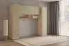Terra egy ajtós két fiókos szekrény (24LEON95) - lindberg tölgy/eucalyptus