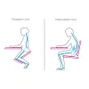 Ergonomikus zsámoly, bézs/fekete, RUFUS