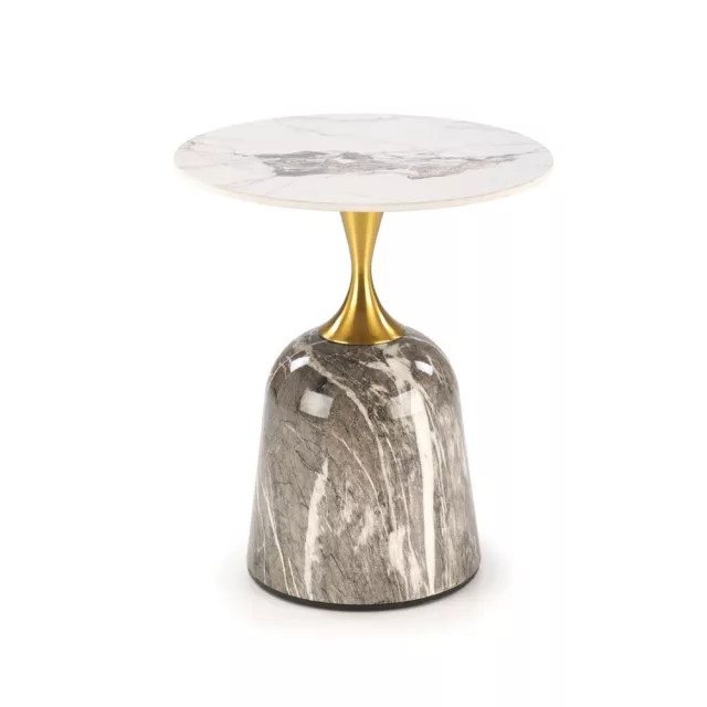 ROSA lerakáóasztal - fehér márvány minta / szürke márvány minta / arany