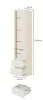 Terra egy ajtós, két fiókos gardróbszekrény (24LBON85) - lindberg tölgy/sandy beige