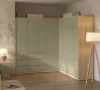 Terra egy ajtós, két fiókos gardróbszekrény (24LEON85) - lindberg tölgy/eucalyptus