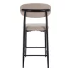 Bárszék, bézs szövet/fekete, ZAJDA TYP 2