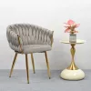 Étkezőszék, szürkésbarna Taupe Velvet szövet/gold króm arany, DEILA