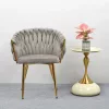 Étkezőszék, szürkésbarna Taupe Velvet szövet/gold króm arany, DEILA