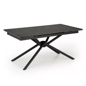   VITORINO bővíthető étkezőasztal (160-220 cm) - fekete márványminta / fekete