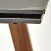 LOZANO bővíthető étkezőasztal (140-200 cm) - fekete márvány minta / dió