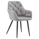 Design fotel, szürke Velvet szövet, VERIO NEW