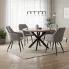 Design fotel, szürke Velvet szövet, VERIO NEW