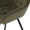 Design fotel, zöld Velvet/fekete, PETIN
