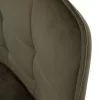 Design fotel, zöld Velvet/fekete, PETIN