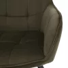 Design fotel, zöld Velvet/fekete, PETIN