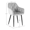 Dizájnos fotel, sötétszürke Velvet szövet, FEDRIS 2 NEW