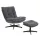 KASPER relax fotel lábtartóval - szürke
