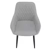 Design fotel, világosszürke/fekete, OSKOR