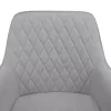 Design fotel, világosszürke/fekete, OSKOR