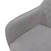 Design fotel, világosszürke/fekete, OSKOR