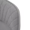 Design fotel, világosszürke/fekete, OSKOR