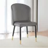 Étkezőszék, szürke Velvet szövet/fekete, UDAJA