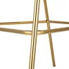 Design bárszék, bézs Velvet szövet/gold króm arany, DASMIN NEW TYP 2