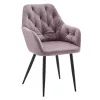 Design fotel, rózsaszín Velvet szövet, VERIO NEW