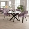 Design fotel, rózsaszín Velvet szövet, VERIO NEW