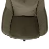 Irodai fotel, szürkésbarna Taupe Velvet anyag/króm, KLIAN