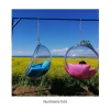 Függő fotel, átlátszó/arany/szürke, BUBBLE NEW TYP 1