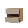 Impressio éjjeliszekrény (24MCNJ23) - mauvella tölgy/congo