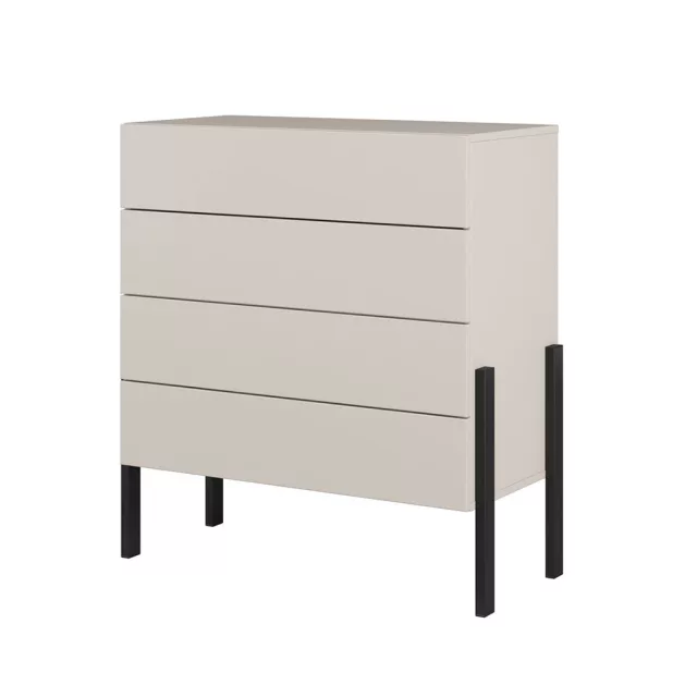 Jukon S négy fiókos komód (24KSND27) - kasmír